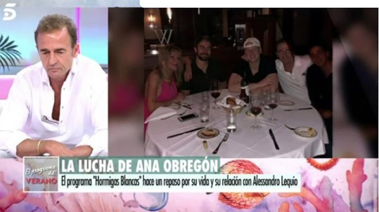 Alessandro Lequio repasa el Hormigas Blancas dedicado a Ana Obregón en El Programa del Verano.