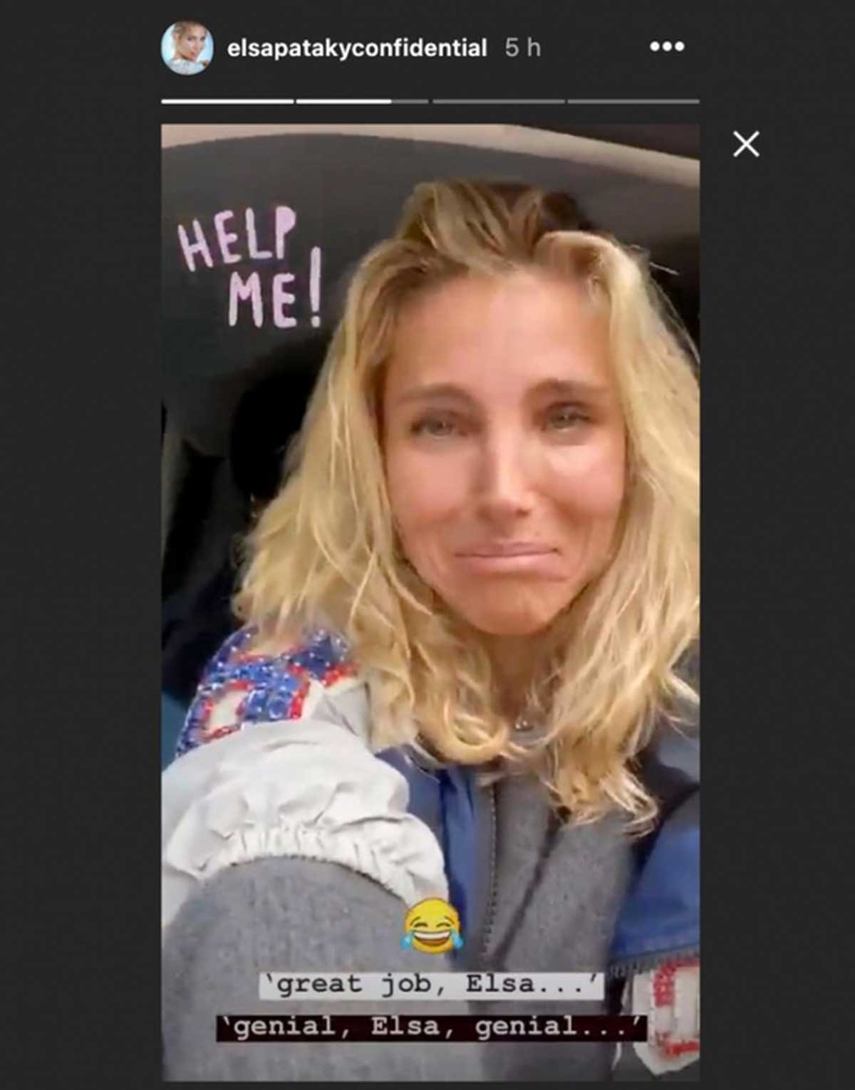 Elsa Pataky, en el vídeo compartido en su cuenta de Instagram.