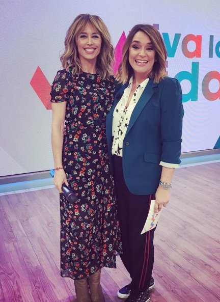 Emma García y Toñi Moreno en el programa Viva la vida.