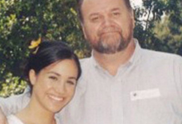 Meghan Markle y su padre, Thomas.