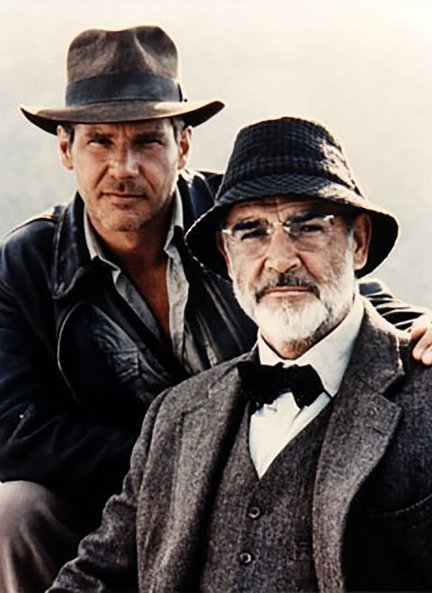 Sean Connery y Harrison Ford en ‘Indiana Jones y la última cruzada’.