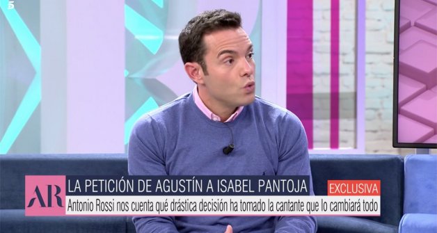 Antonio Rossi en el plató de El programa de Ana Rosa.