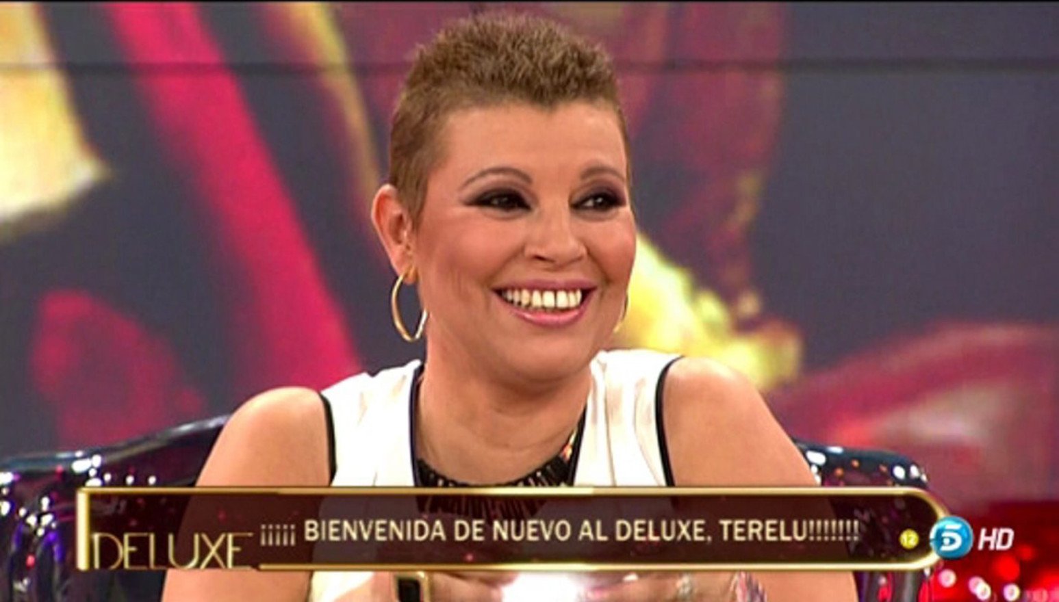 Terelu Campos, en su primera aparición sin peluca tras el tratamiento por el cáncer de mama.