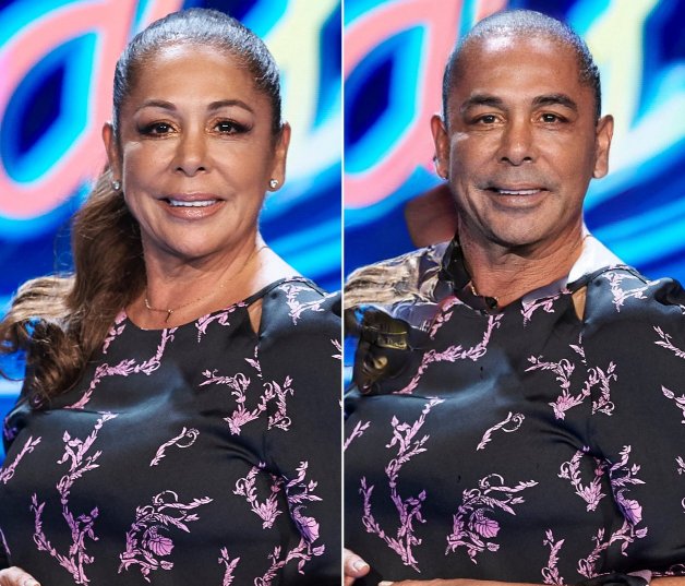 Estamos convencidos de que el calco masculino de Isabel Pantoja también es muy artista. ¿No podría cantar con Los Chunguitos?