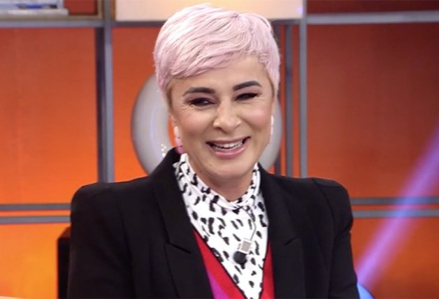 Ana María Aldón en el plató de Viva la vida.