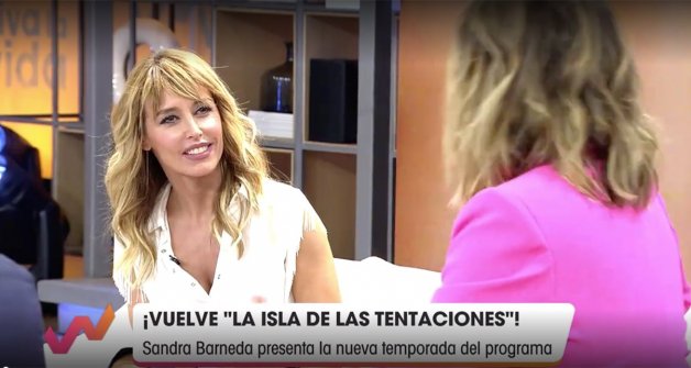 Emma García en un momento del programa Viva la Vida con Sandra Barneda.