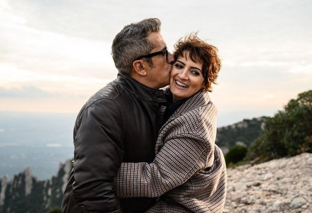 Una tierna imagen de Silvia y su marido, Andreu Buenafuente, fundador de El Terrat.