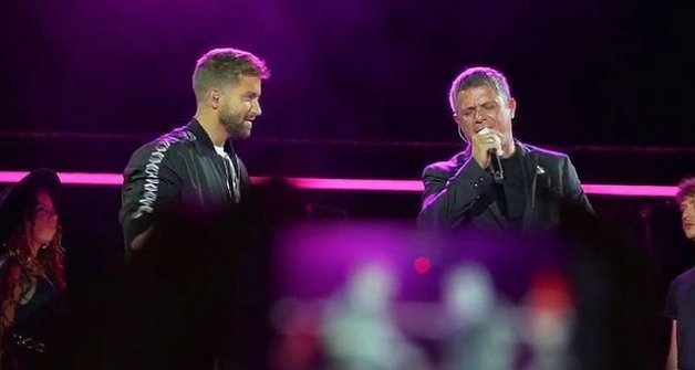 Pablo Alborán y Alejandro Sanz.