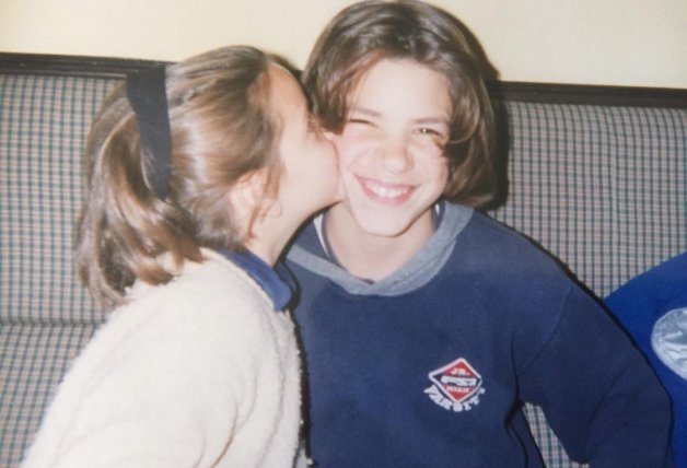 Diego Matamoros y Laura Matamoros Flores, de pequeños.