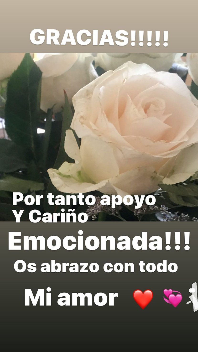 Mabel agradeció las muestras de cariño en su Instagram.