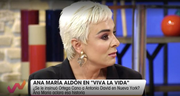 Ana María Aldón durante la entrevista en Viva la Vida.