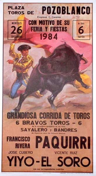 Cartel de la histórica corrida de Pozoblanco.