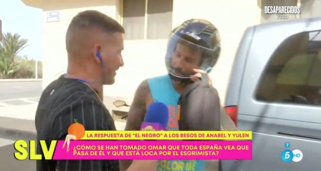 Omar Sánchez, en imágenes para 'Sálvame Diario' (Telecinco).