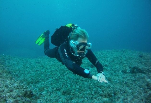 Jesús Calleja disfruta mucho bajo el mar.