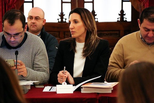 Isabel Jurado en la diputación de Cádiz (Imagen: Twitter).