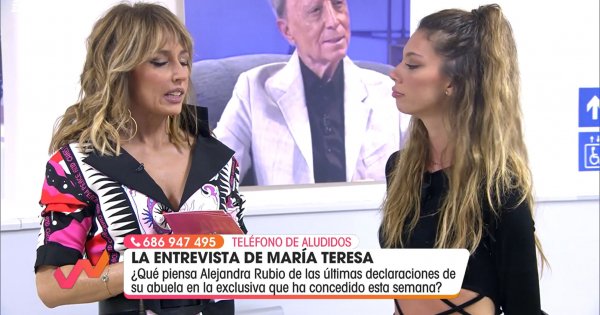 Alejandra Rubio ha dado más detalles sobre la entrevista de su abuela.