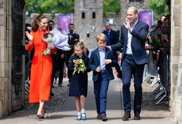 Los duques de Cambridge y sus dos hijos mayores, George y Charlotte.