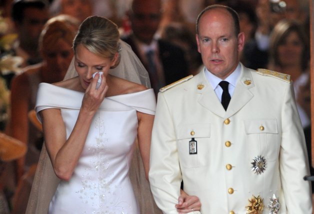 Charlene de Mónaco no dejó de llorar el día de su boda.