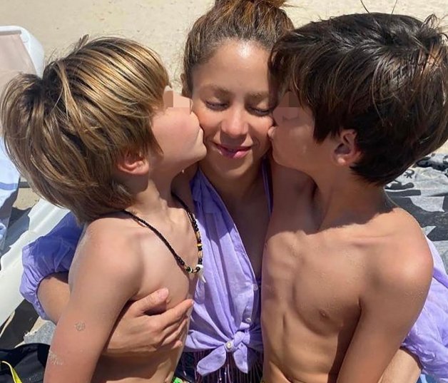 Shakira estuvo en Ibiza con sus hijos y sin él.