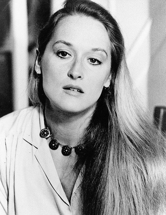 La actriz Meryl Streep, guapísima de joven.