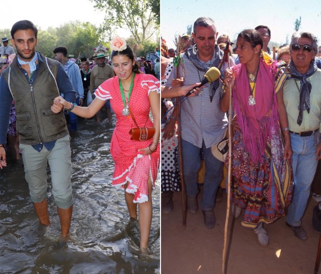 Izquierda, Tana, de la mano de su pareja. Derecha, una de las imágenes más icónicas de su abuela. 