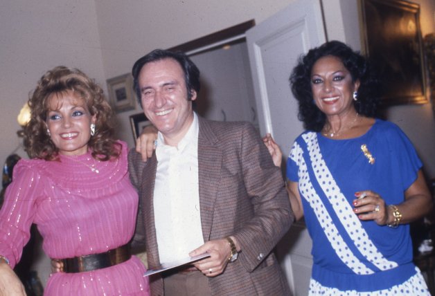 Carmen con otros dos grandes artistas también fallecidos: Manolo Escobar y Lola Flores.