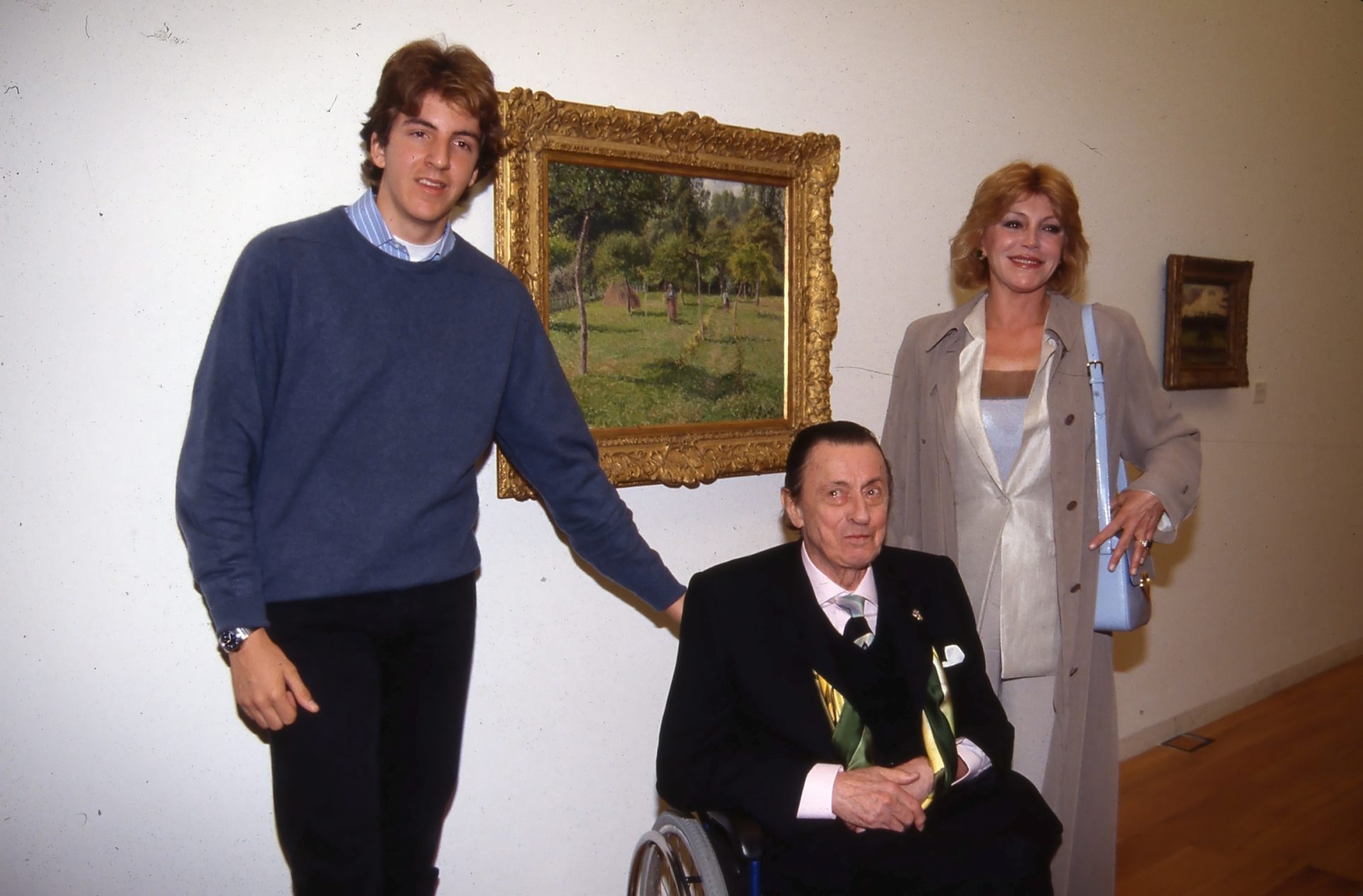 Borja junto a su madre y el Barón Thyssen.