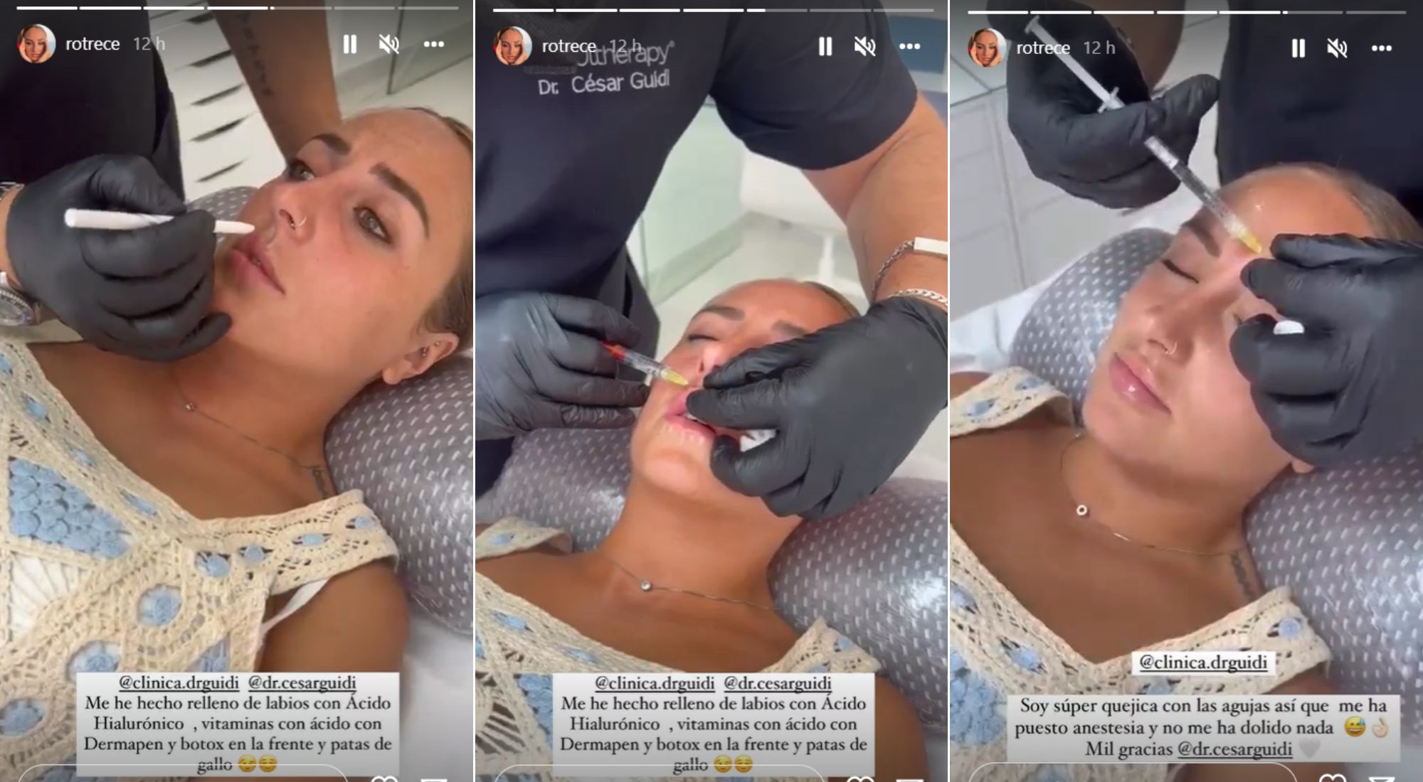 Rocío Flores ha mostrado el proceso en su Instagram (@rotrece)