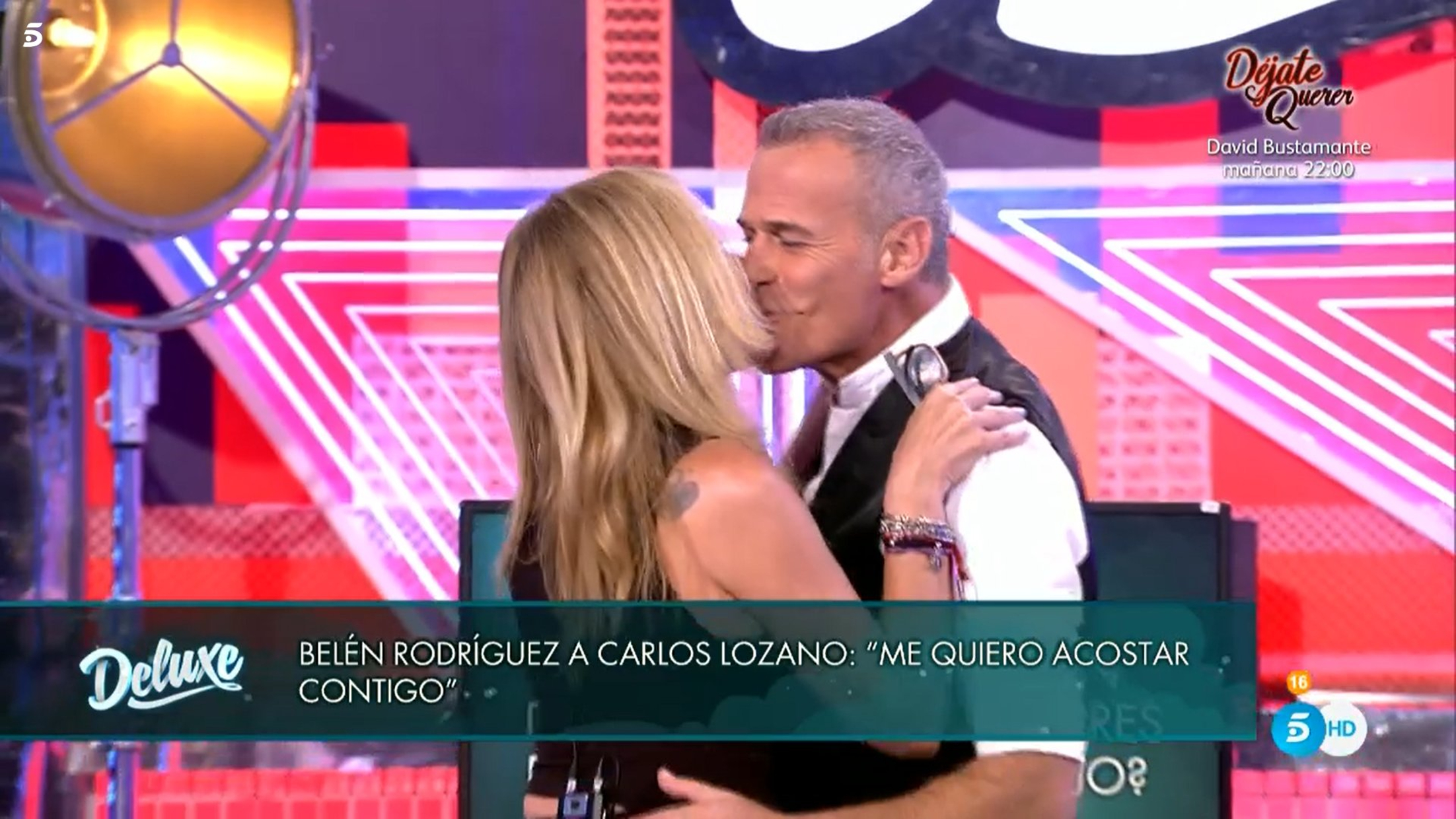 Belén Rodríguez y Carlos Lozano han llegado a besarse en directo.