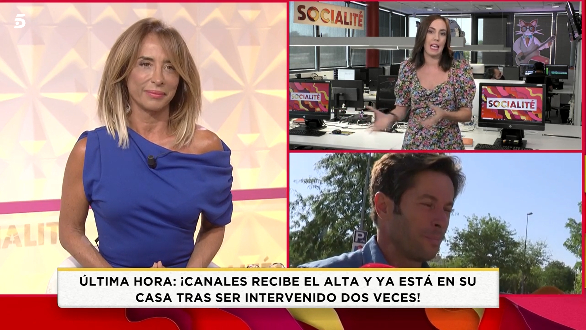Canales Rivera ha reaparecido ante los medios tras su accidente.