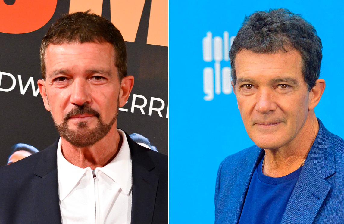 Antonio Banderas con y sin barba