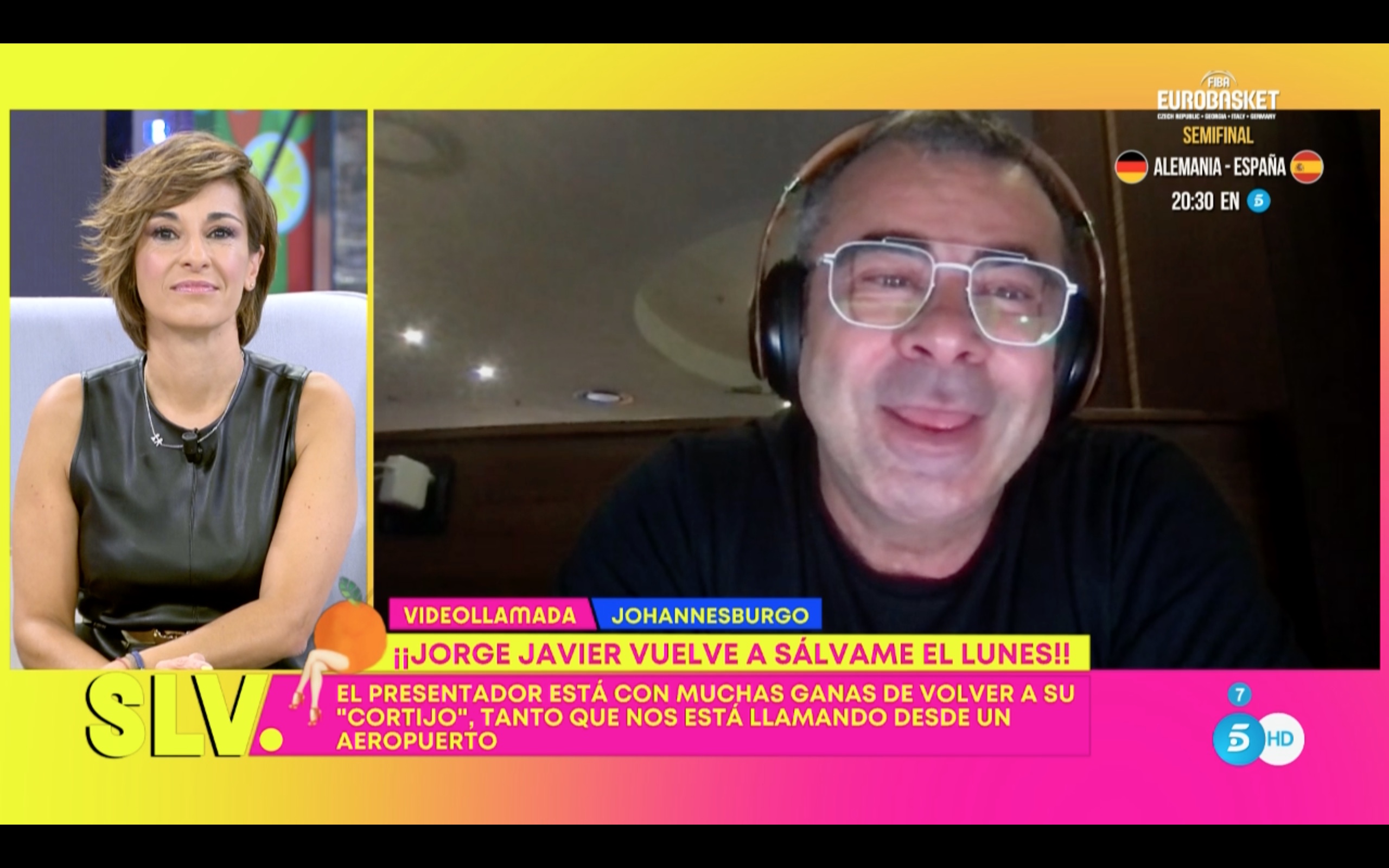 Jorge Javier Vázquez, emocionado, llora en plena llamada con 'Sálvame Diario'