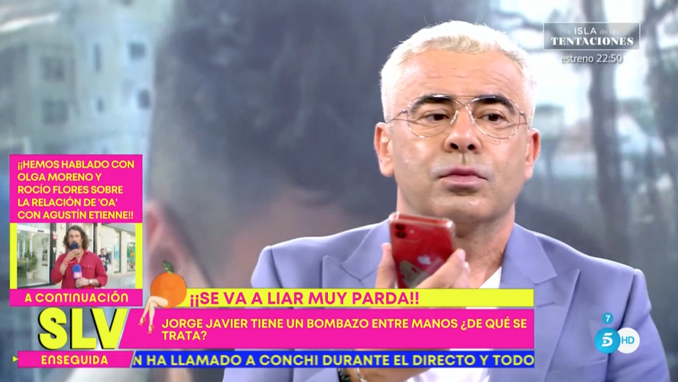 Jorge Javier Vázquez, hablando en directo con Belén Esteban