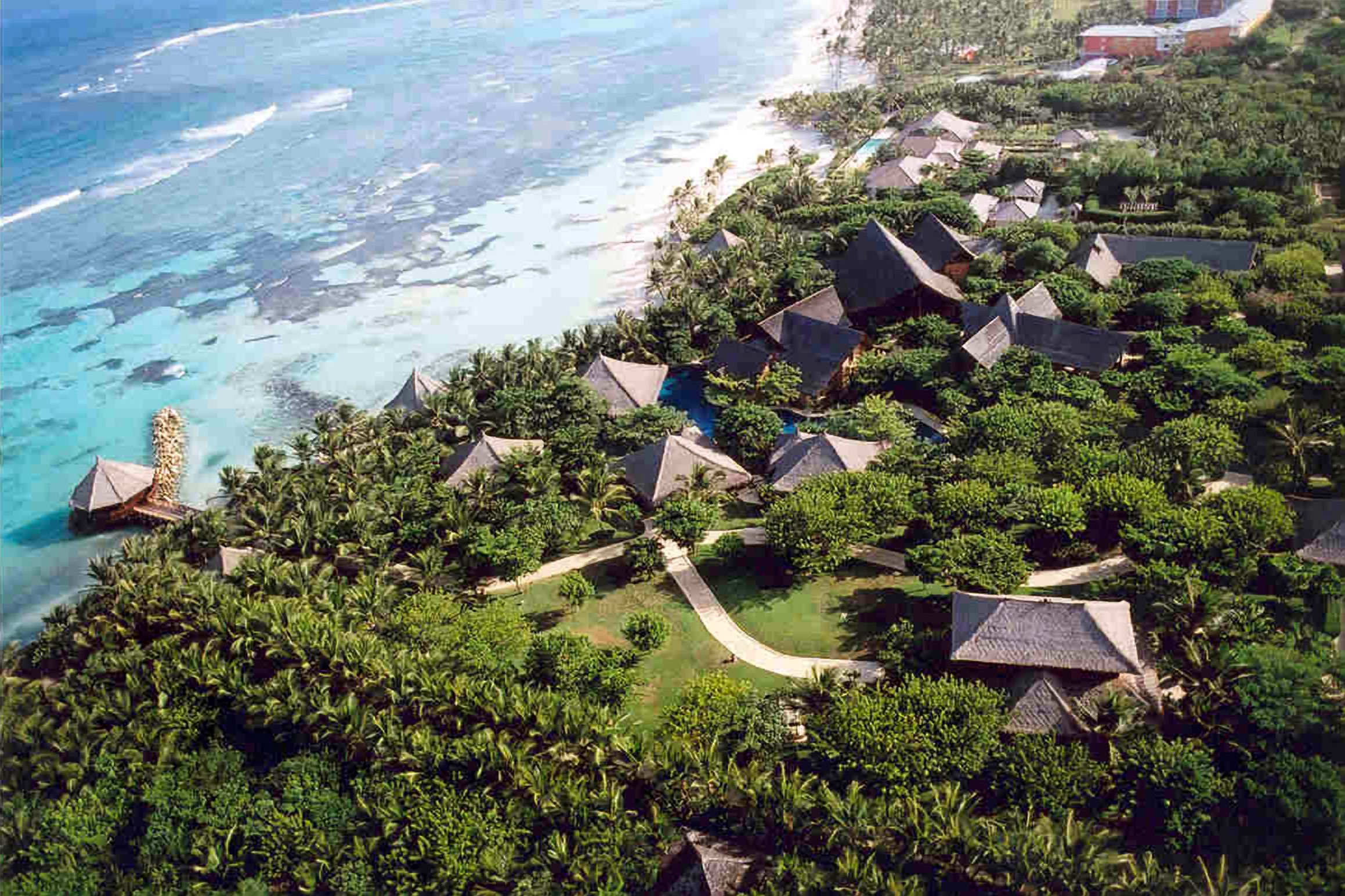 Vista aérea de la casa de Julio Iglesias en Punta Cana.