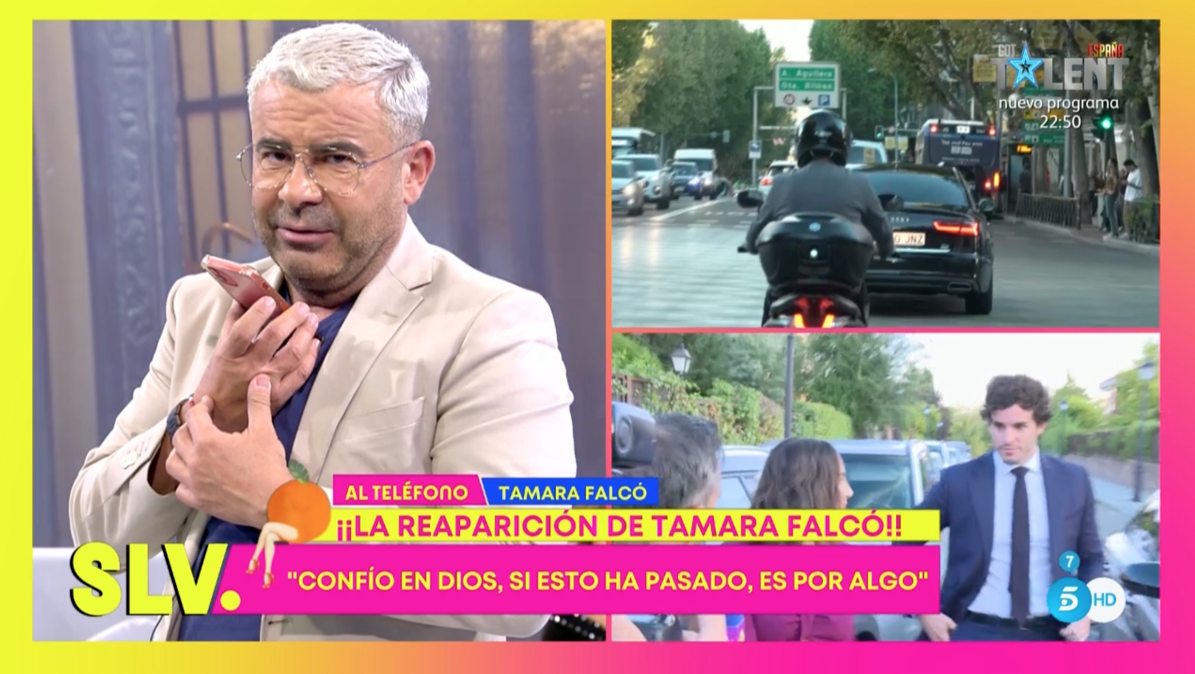 Tamara Falcó, al teléfono con Jorge Javier Vázquez en 'Sálvame Diario'