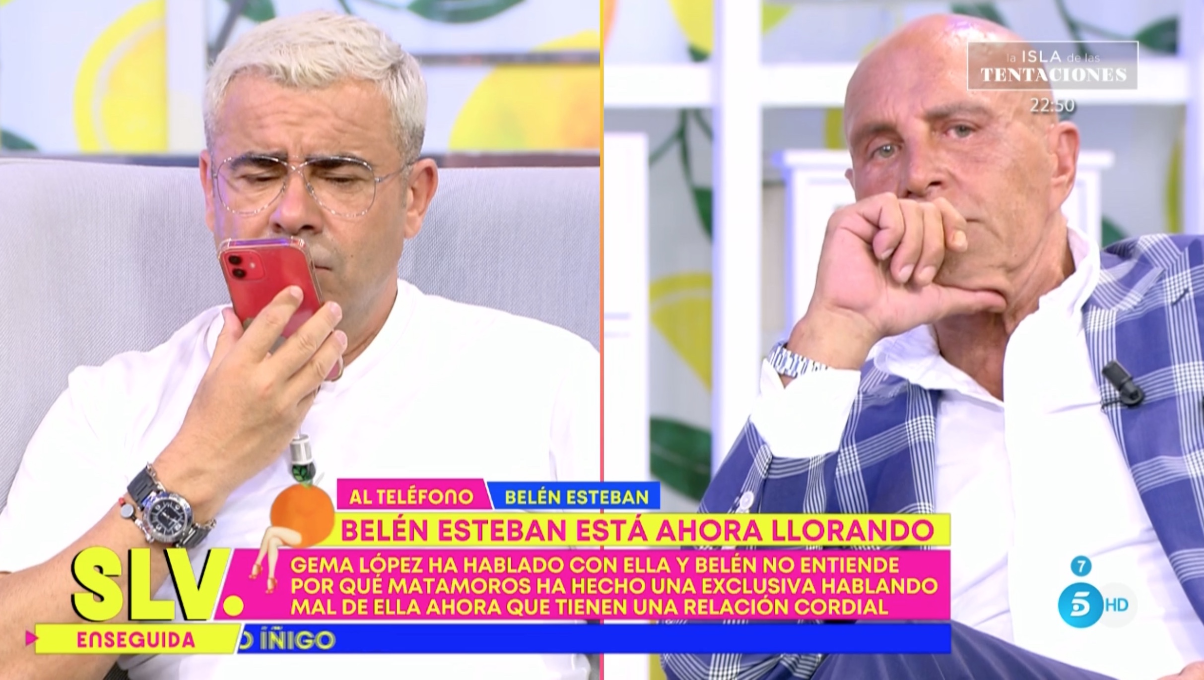 Jorge Javier Vázquez ha llamado a Belén Esteban en directo