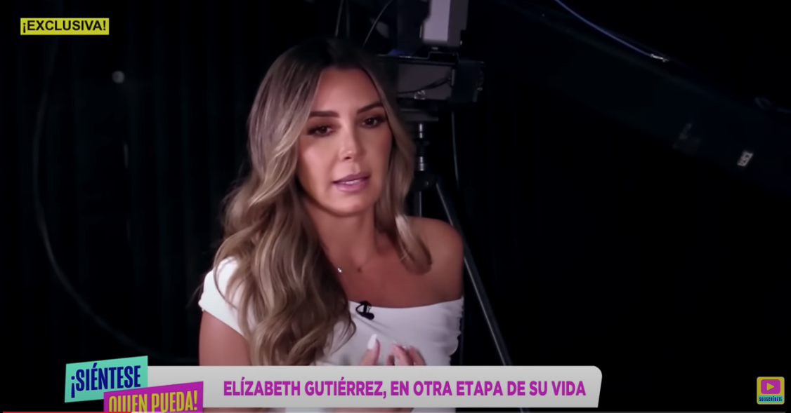 Elizabeth Gutiérrez durante su entrevista en 'Siéntese quien pueda'.