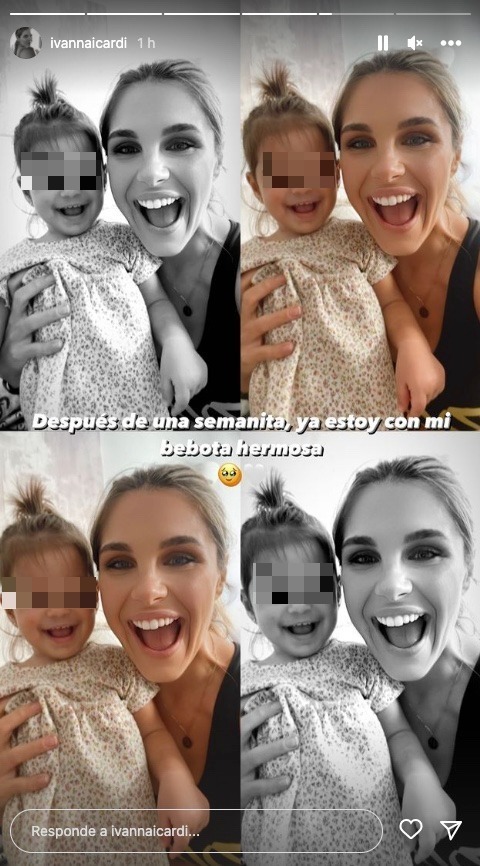 El tierno reencuentro entre Ivana Icardi y su hija Giorgia