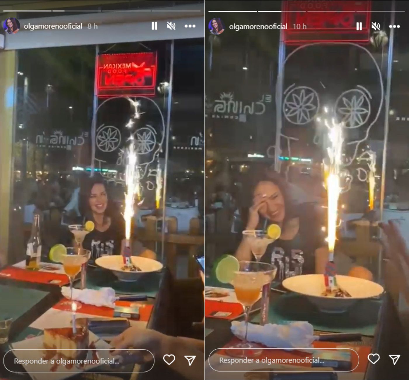 Olga Moreno no podría haber estado más feliz en su fiesta de cumpleaños (@olgamorenooficial)