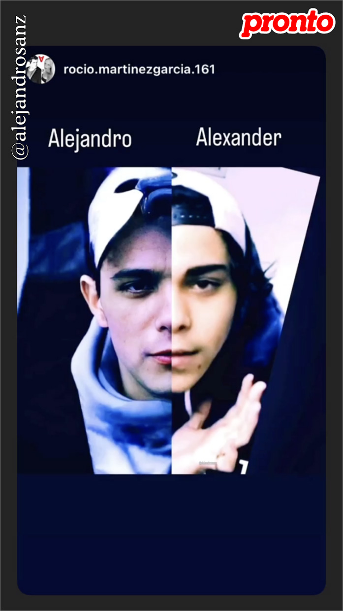 Alejandro Sanz y Alexander son como dos gotas de agua.