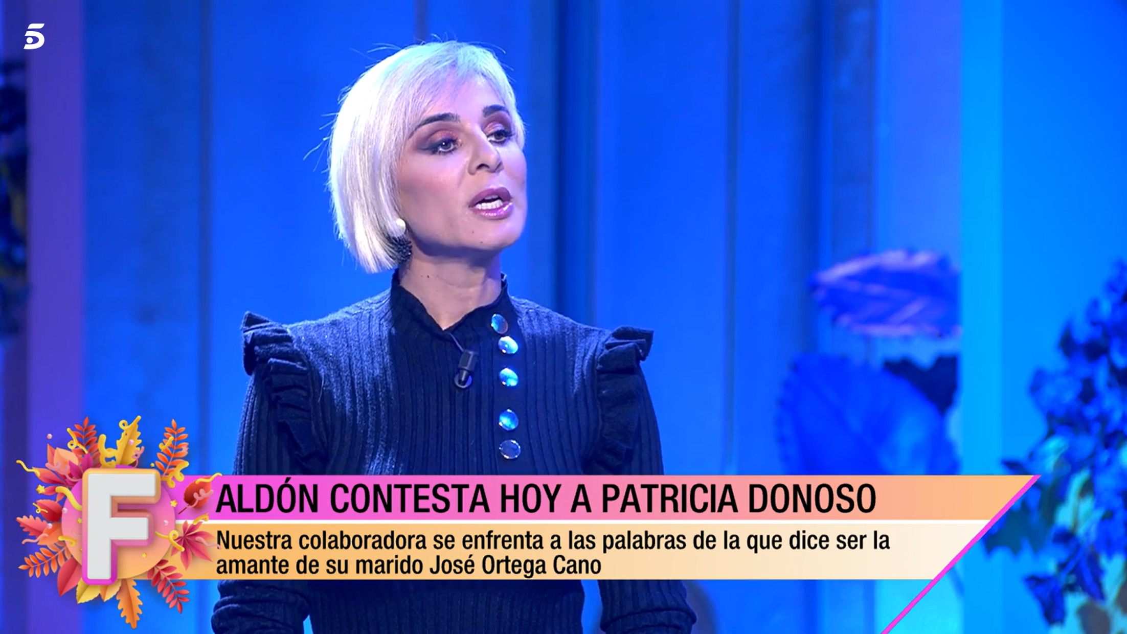 Ana María Aldón no ha creído a Patricia Donoso, pero no le ha gustado la reacción de Ortega.
