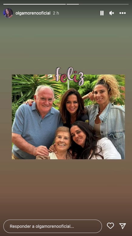 Olga Moreno junto a su familia en Instagram