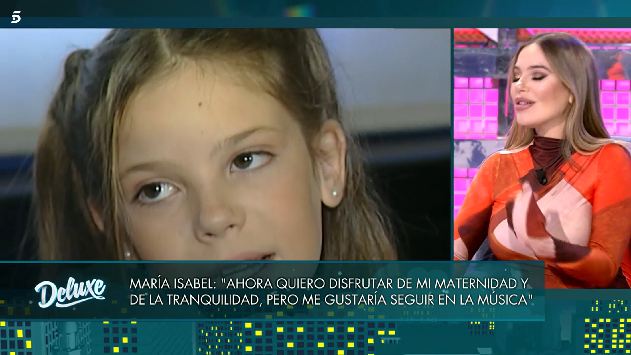 María Isabel habló sobre su infancia tras ganar Eurovisión Junior en el 'Deluxe'.