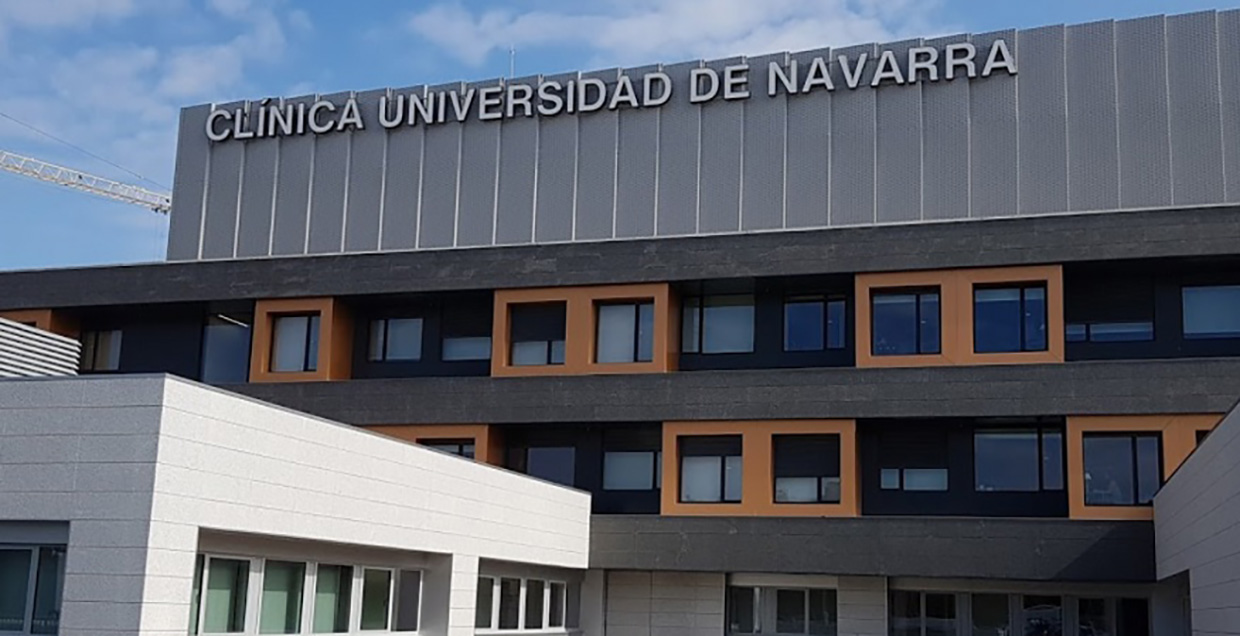 Sara Carbonero en la Clínica Universitaria de Navarra.
