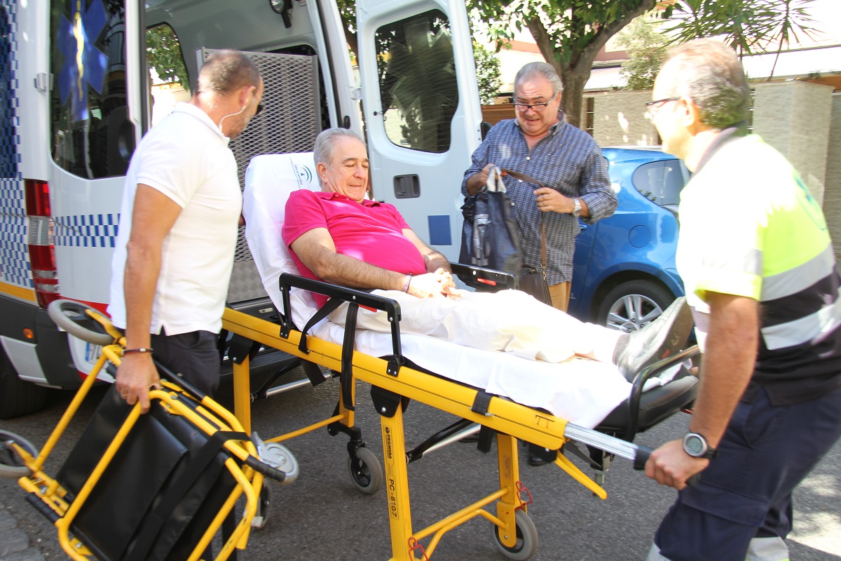 Bernardo Pantoja, en uno de sus numerosos ingresos hospitalarios, en 2017. Foto: Reflejos.