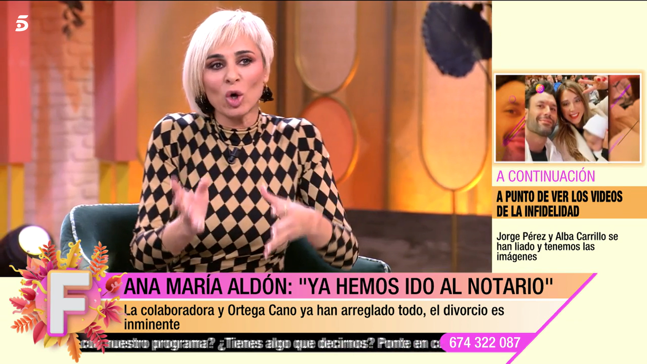 Ana María Aldón ha confirmado que ella y Ortega Cano ya han firmado el acuerdo de divorcio.
