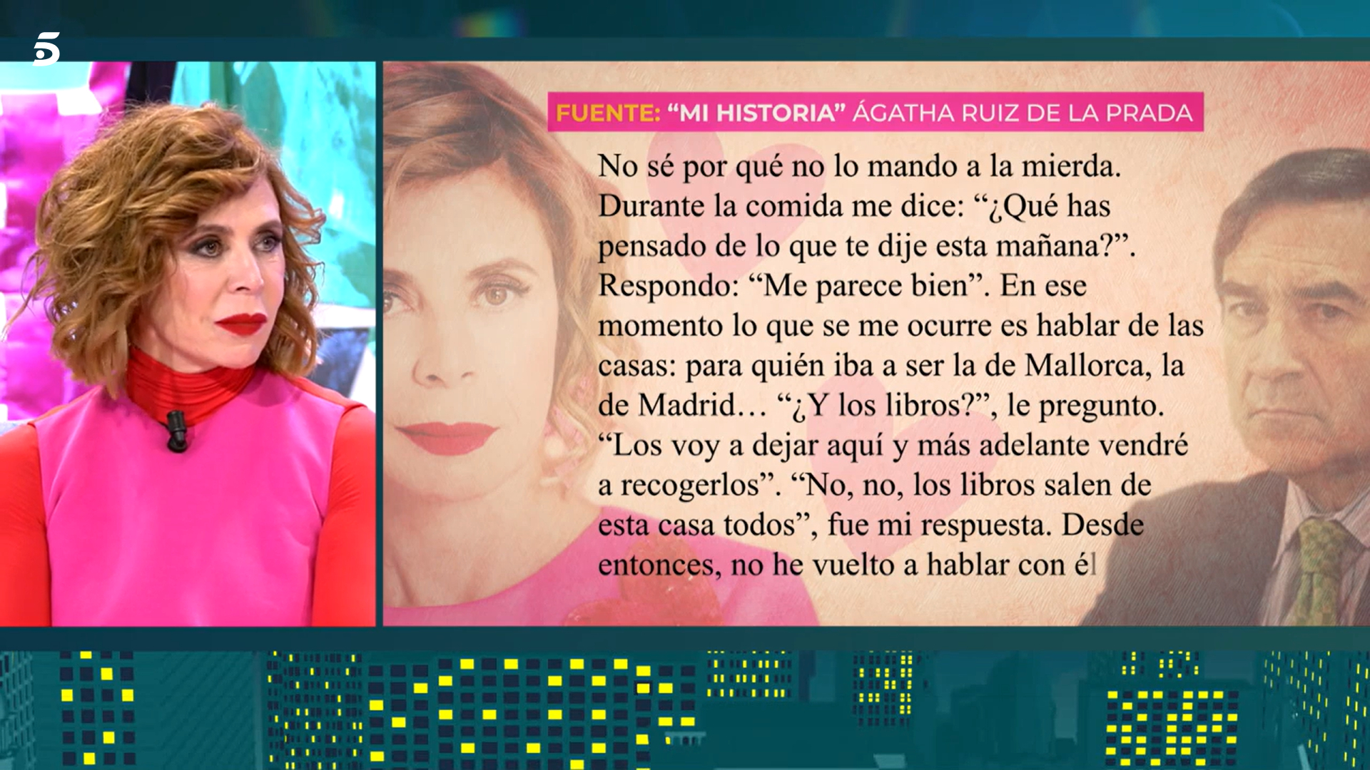 Ágatha Ruiz de la Prada se ha sincerado sobre su matrimonio con Pedro J. Ramírez.