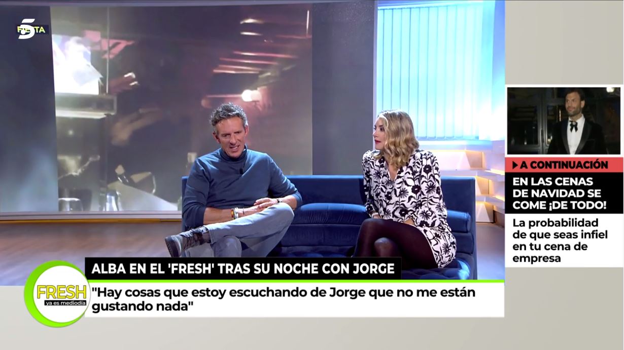 Alba Carrillo, en el plató de 'Ya es mediodía'.