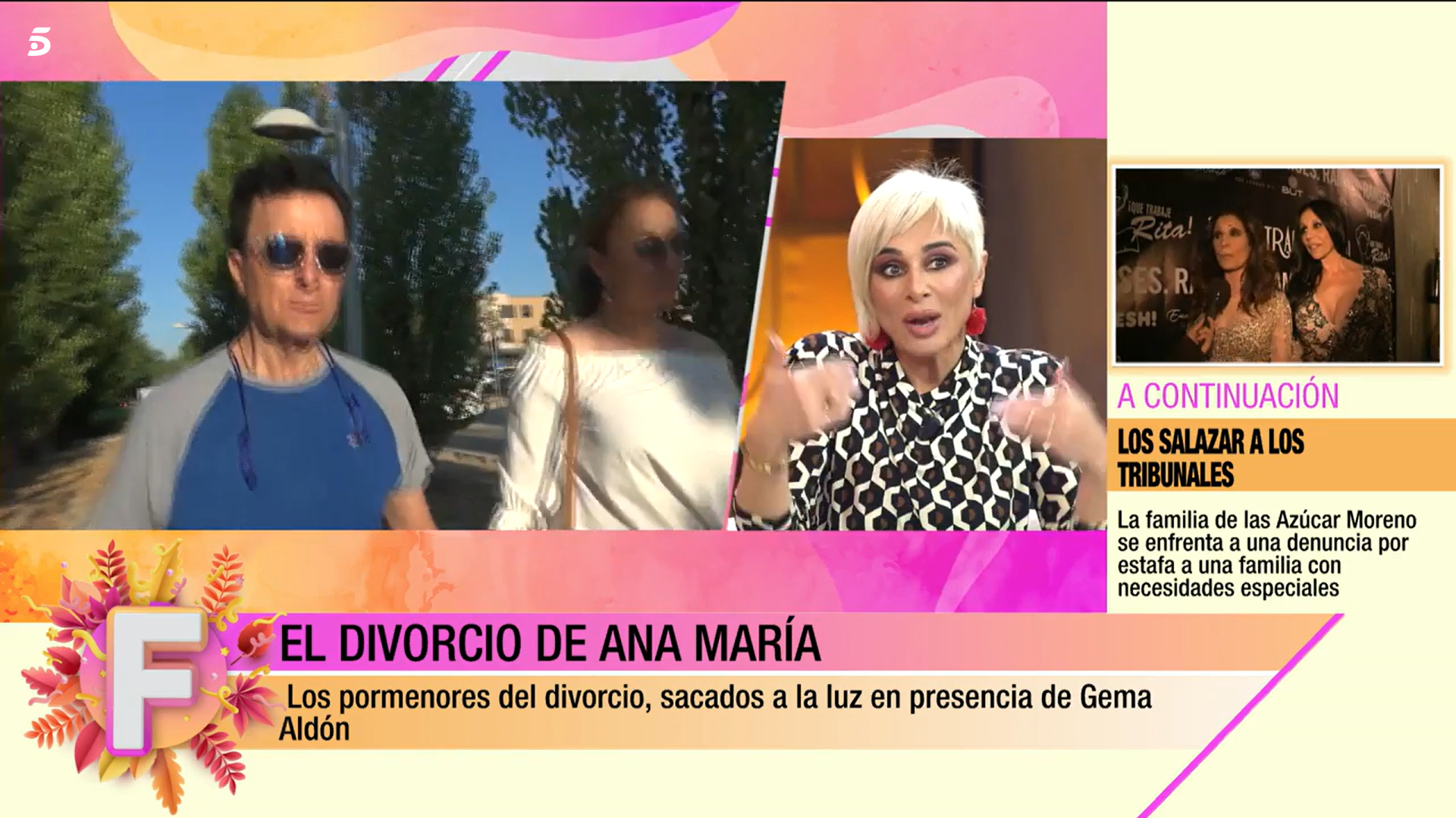 Ana María Aldón ha roto su silencio sobre su divorcio en 'Fiesta'.