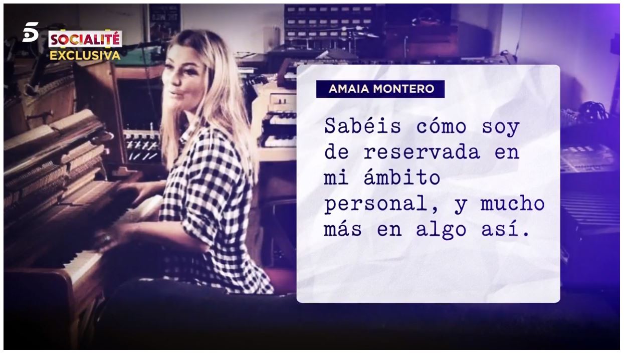 Amaia Montero: sus primeras palabras en 'Socialité'.